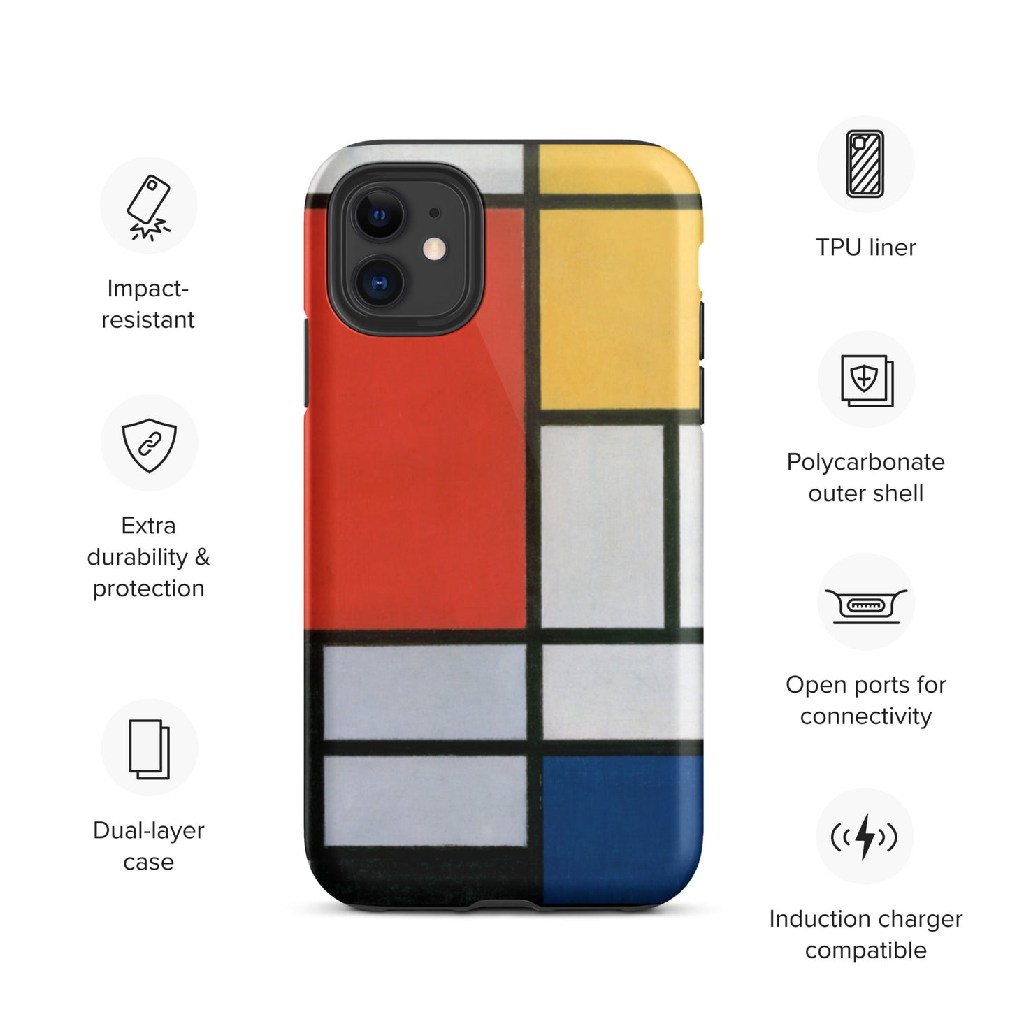 Mondrian - Tough iPhone case