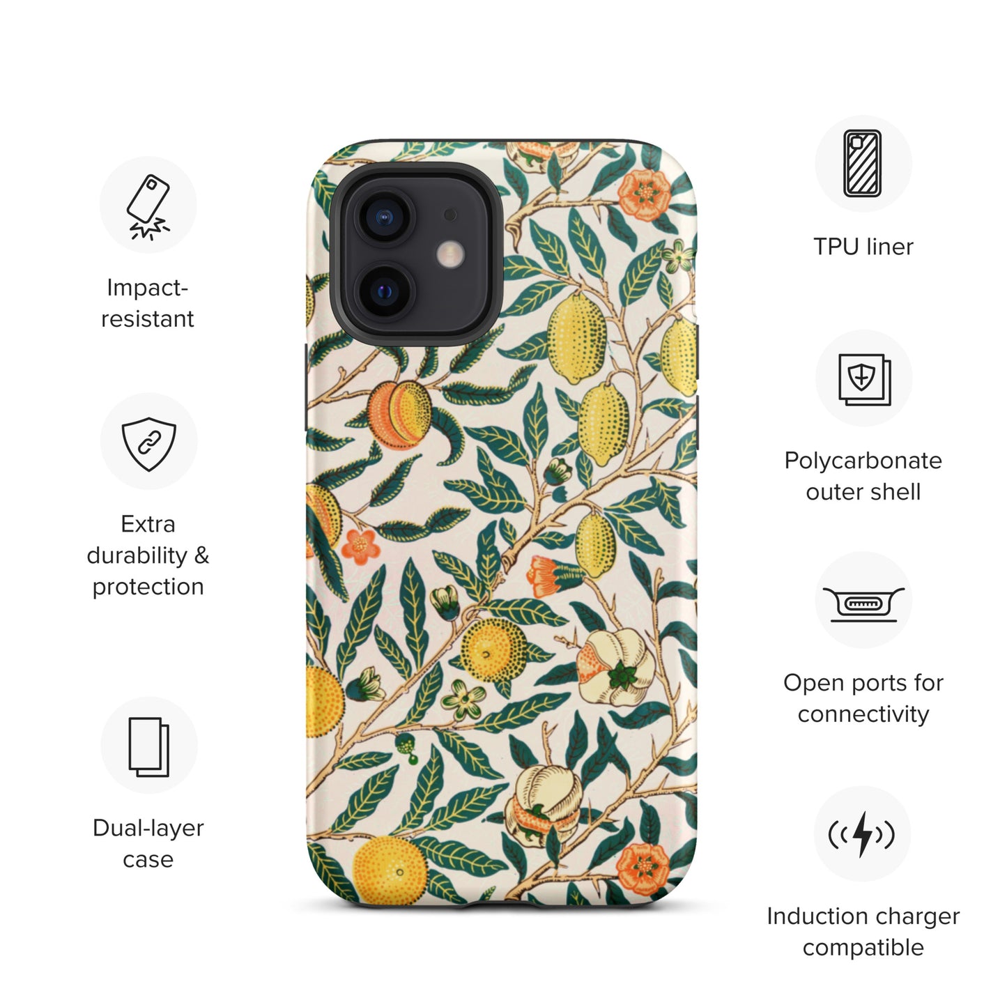 Vintage Fruit Pattern - Tough iPhone case