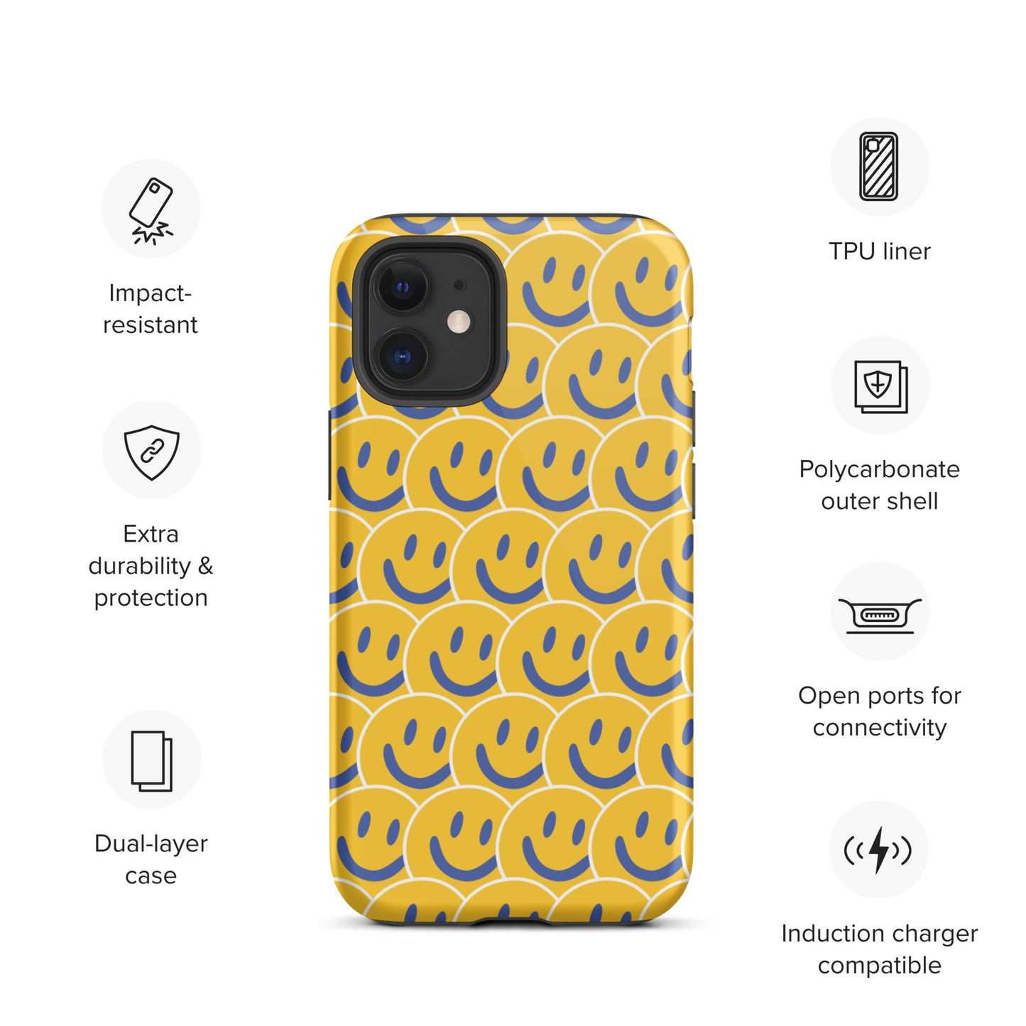 CROWDY SMILES - Tough iPhone case