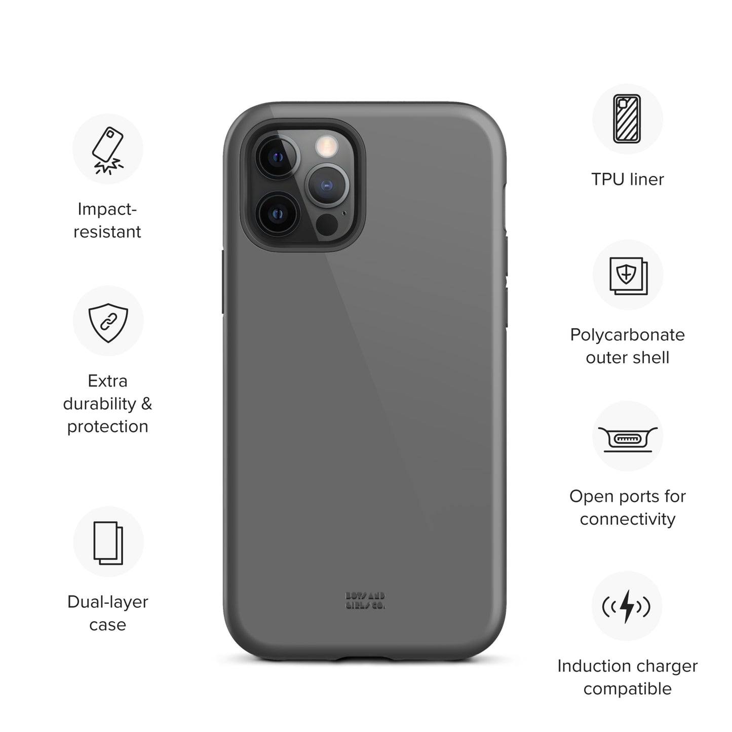 GREY - Tough iPhone case