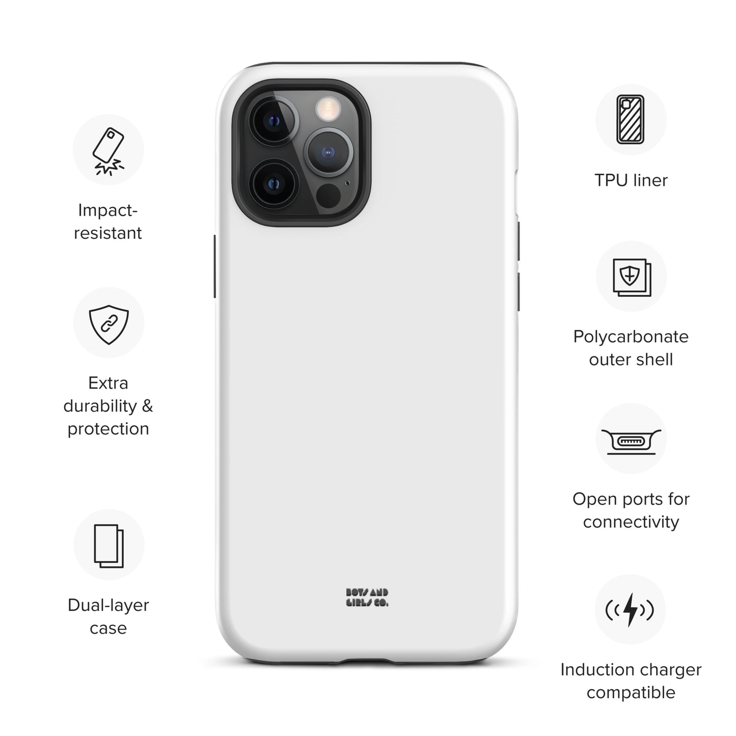 WHITE - Tough iPhone case