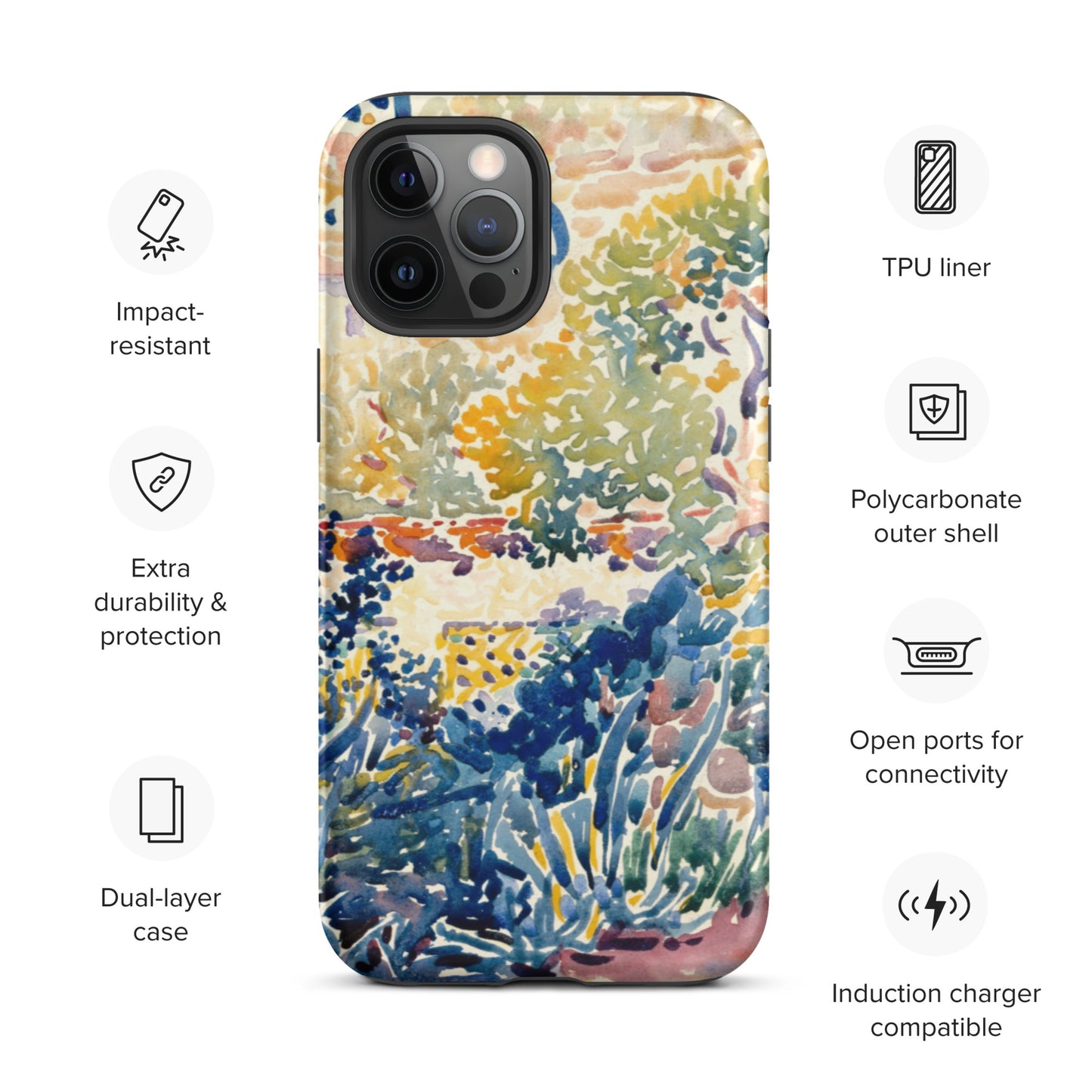 Watercolour Garden - Tough iPhone case