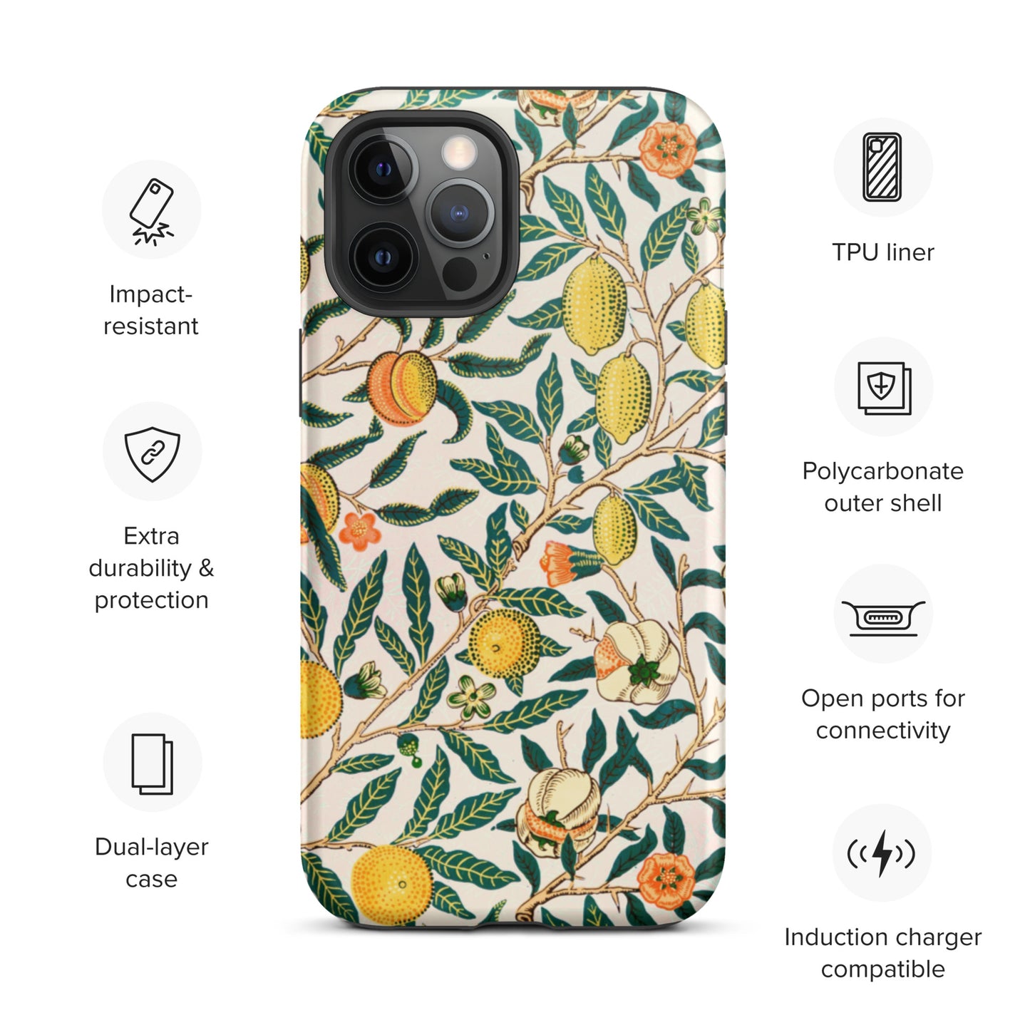 Vintage Fruit Pattern - Tough iPhone case