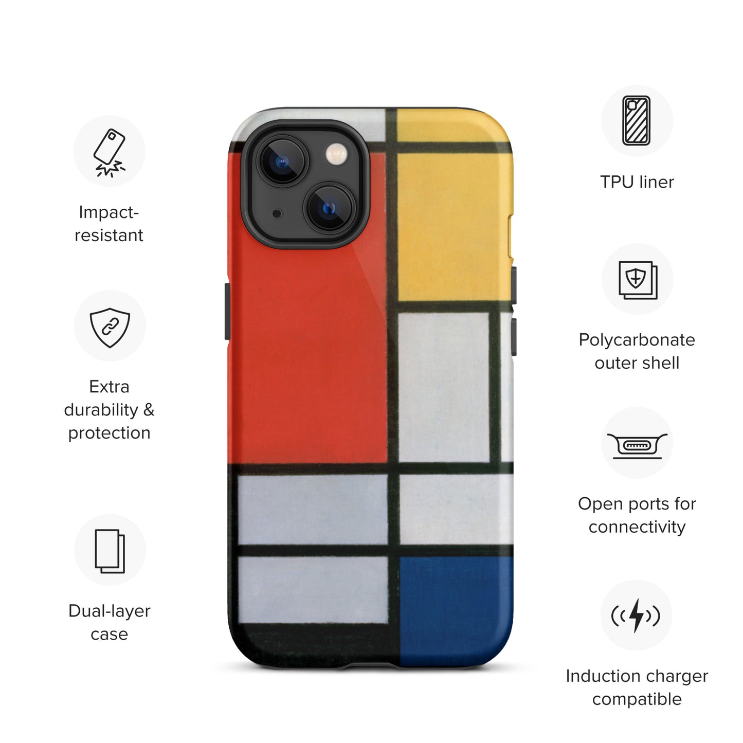 Mondrian - Tough iPhone case