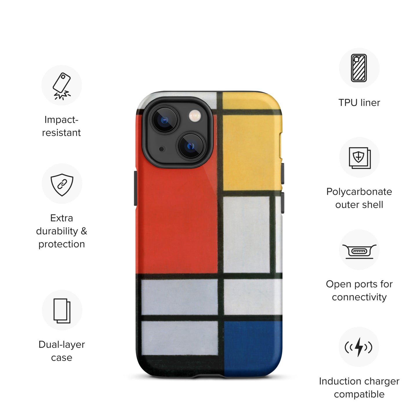 Mondrian - Tough iPhone case