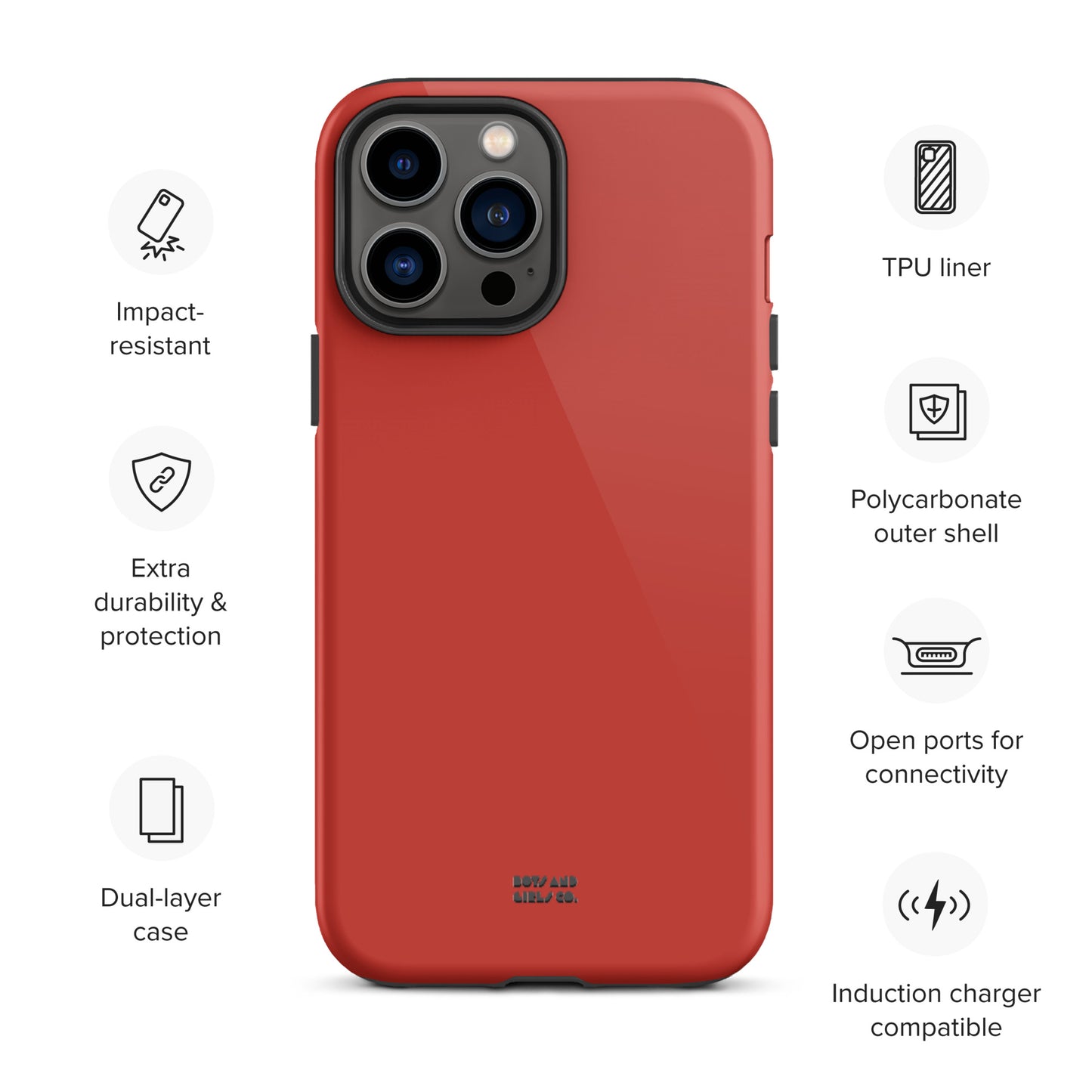 HOT CHILI RED - Tough iPhone case