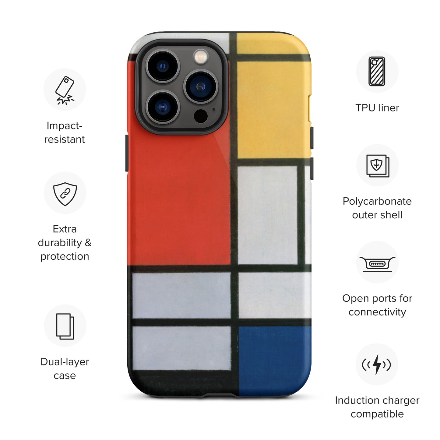 Mondrian - Tough iPhone case