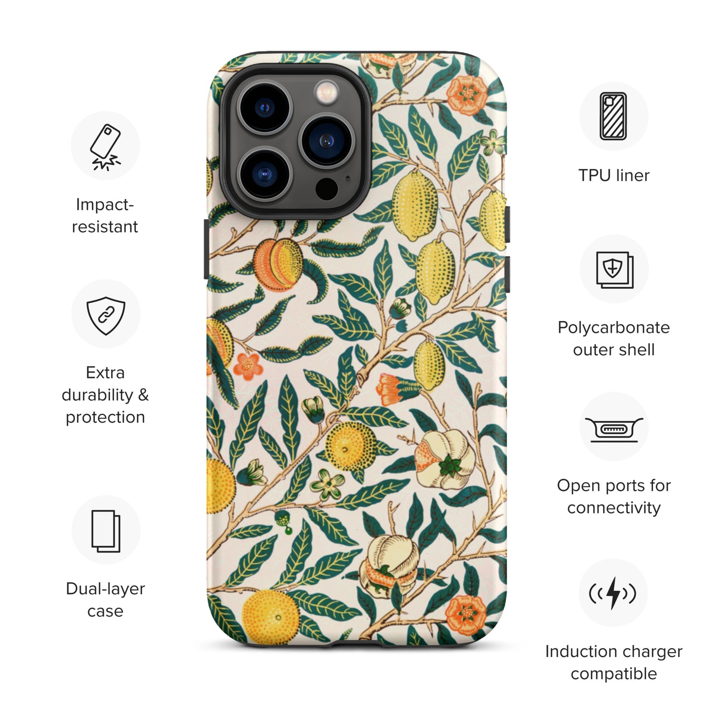 Vintage Fruit Pattern - Tough iPhone case