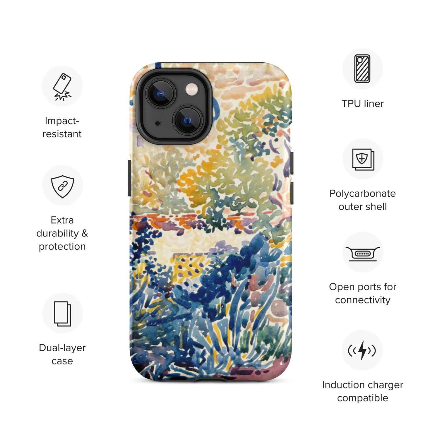 Watercolour Garden - Tough iPhone case