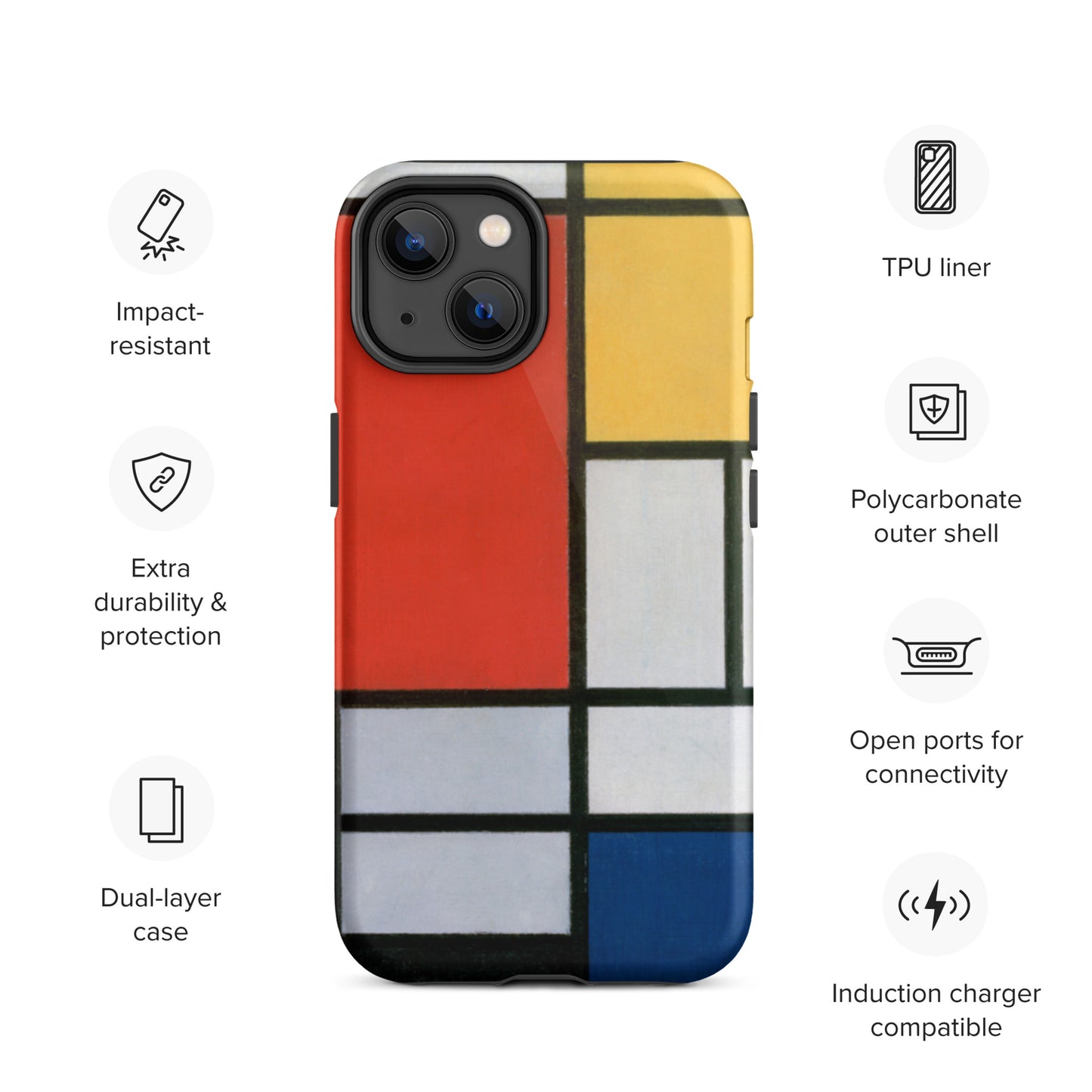 Mondrian - Tough iPhone case