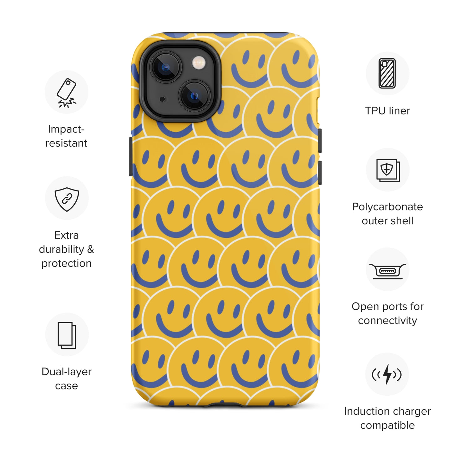 CROWDY SMILES - Tough iPhone case