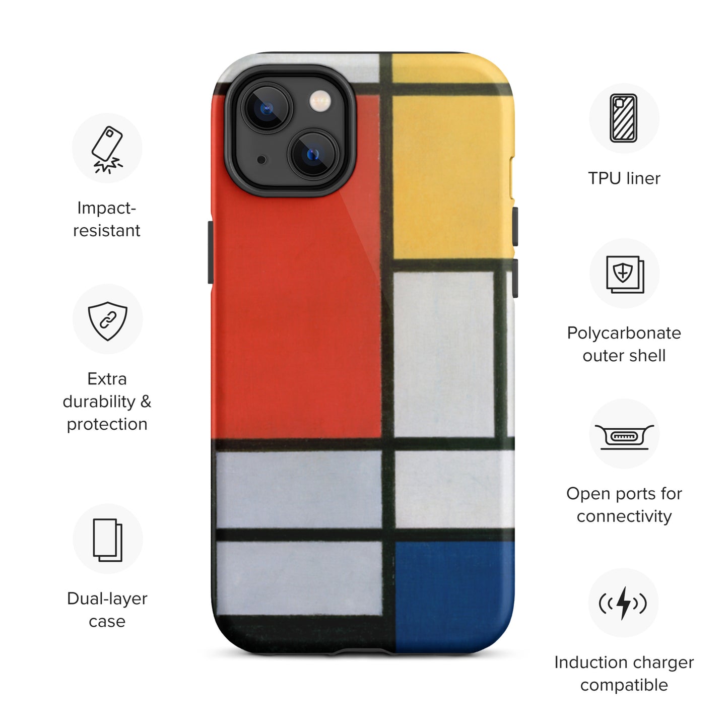 Mondrian - Tough iPhone case