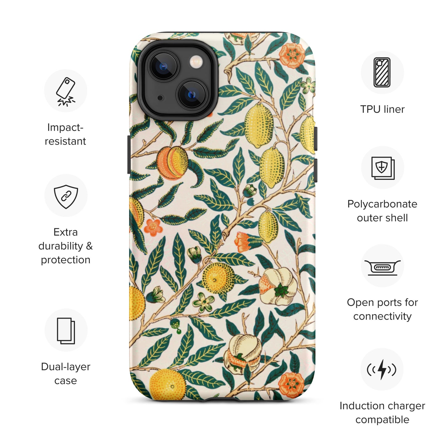 Vintage Fruit Pattern - Tough iPhone case