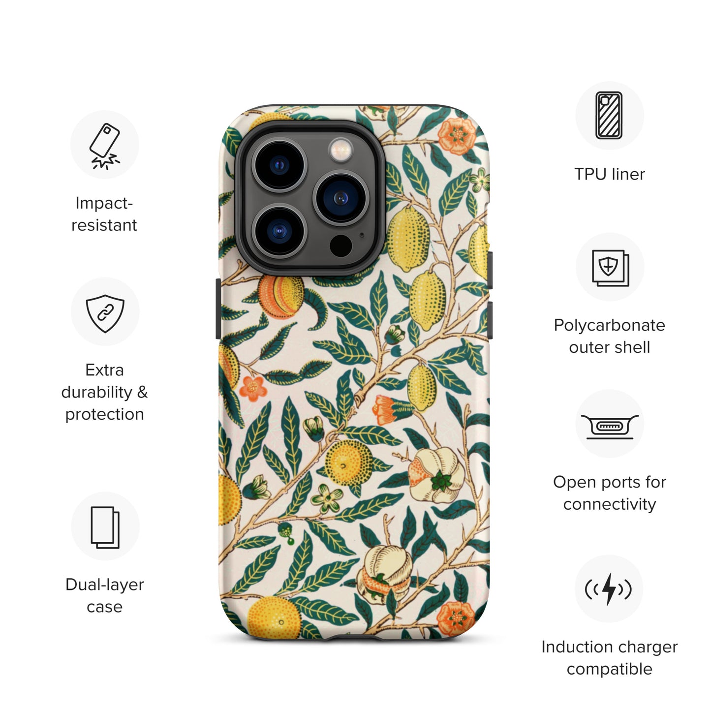 Vintage Fruit Pattern - Tough iPhone case