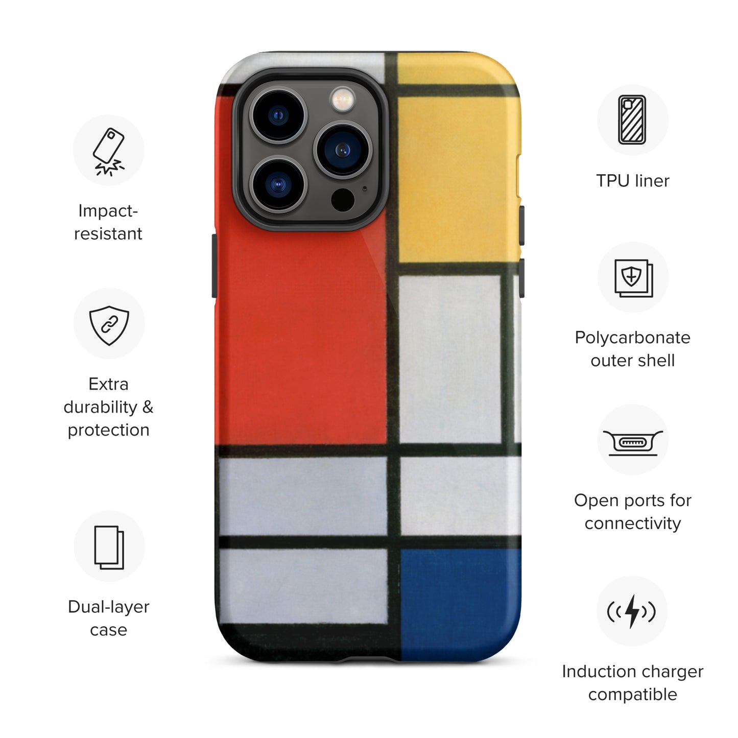 Mondrian - Tough iPhone case