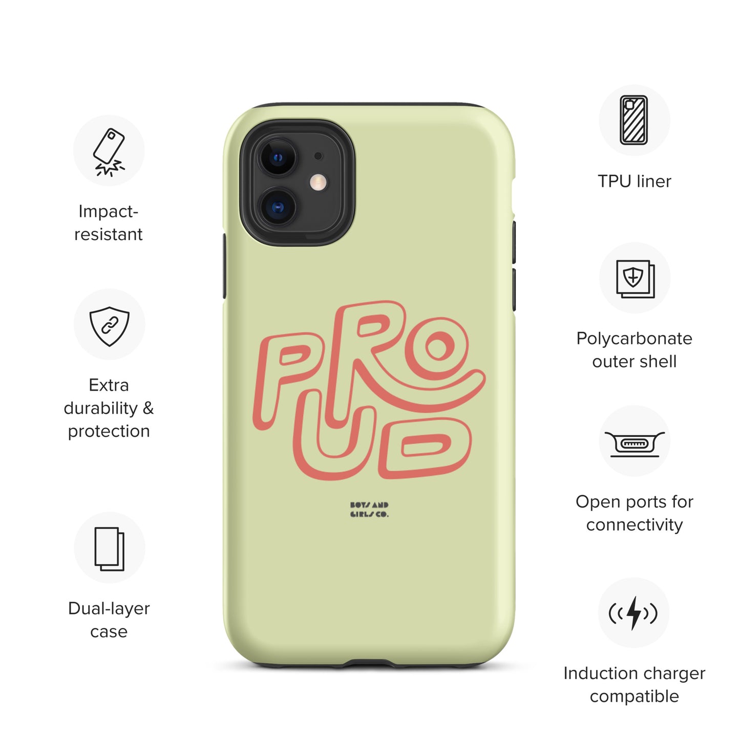 PROUD IN GREEN - Tough iPhone case