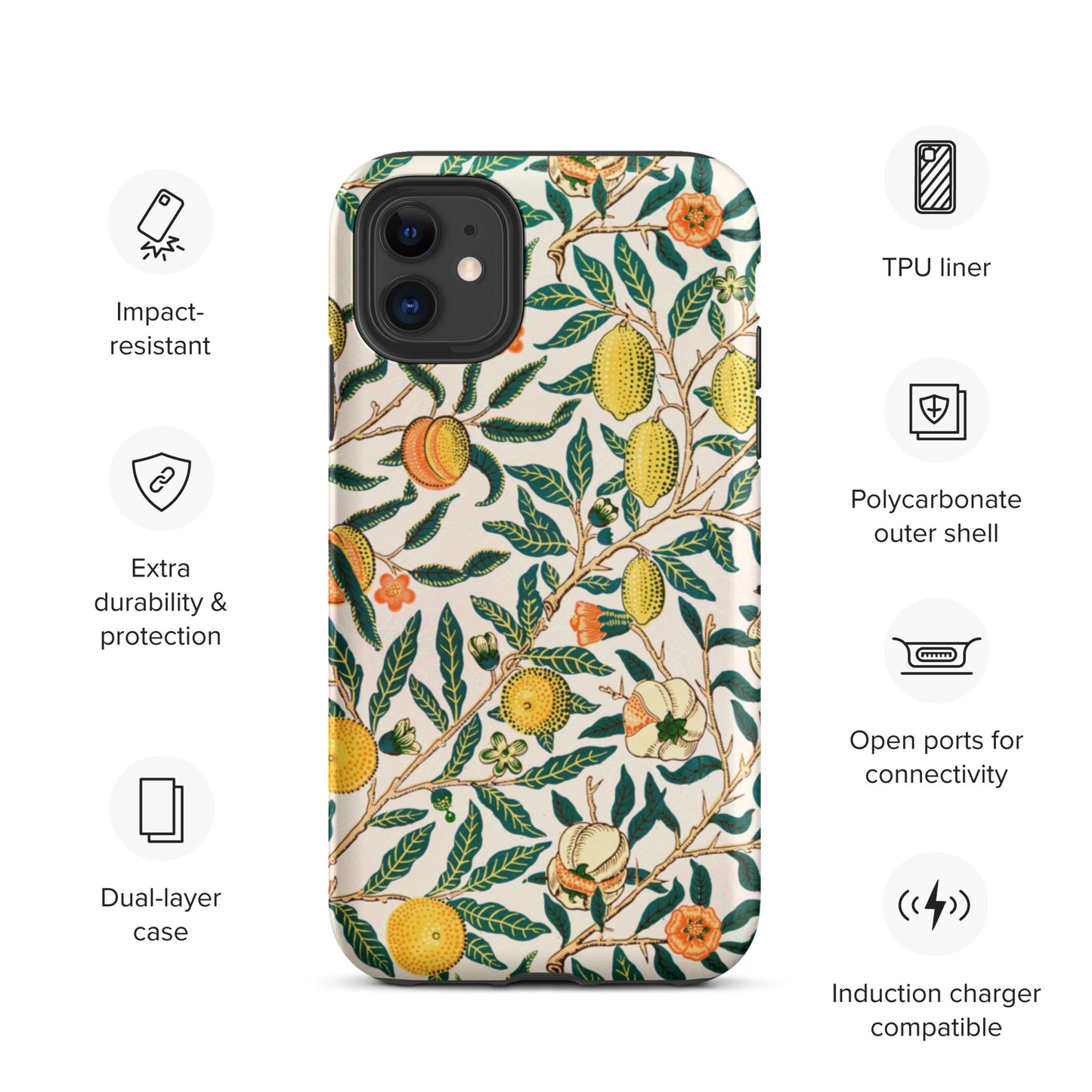 Vintage Fruit Pattern - Tough iPhone case