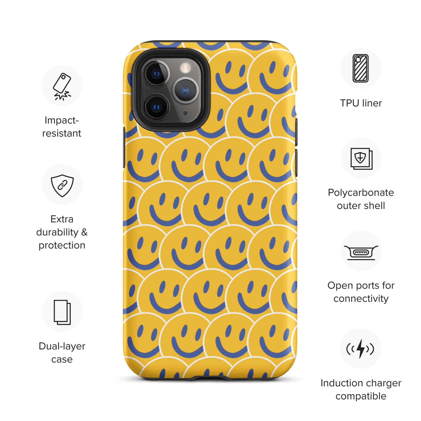 CROWDY SMILES - Tough iPhone case