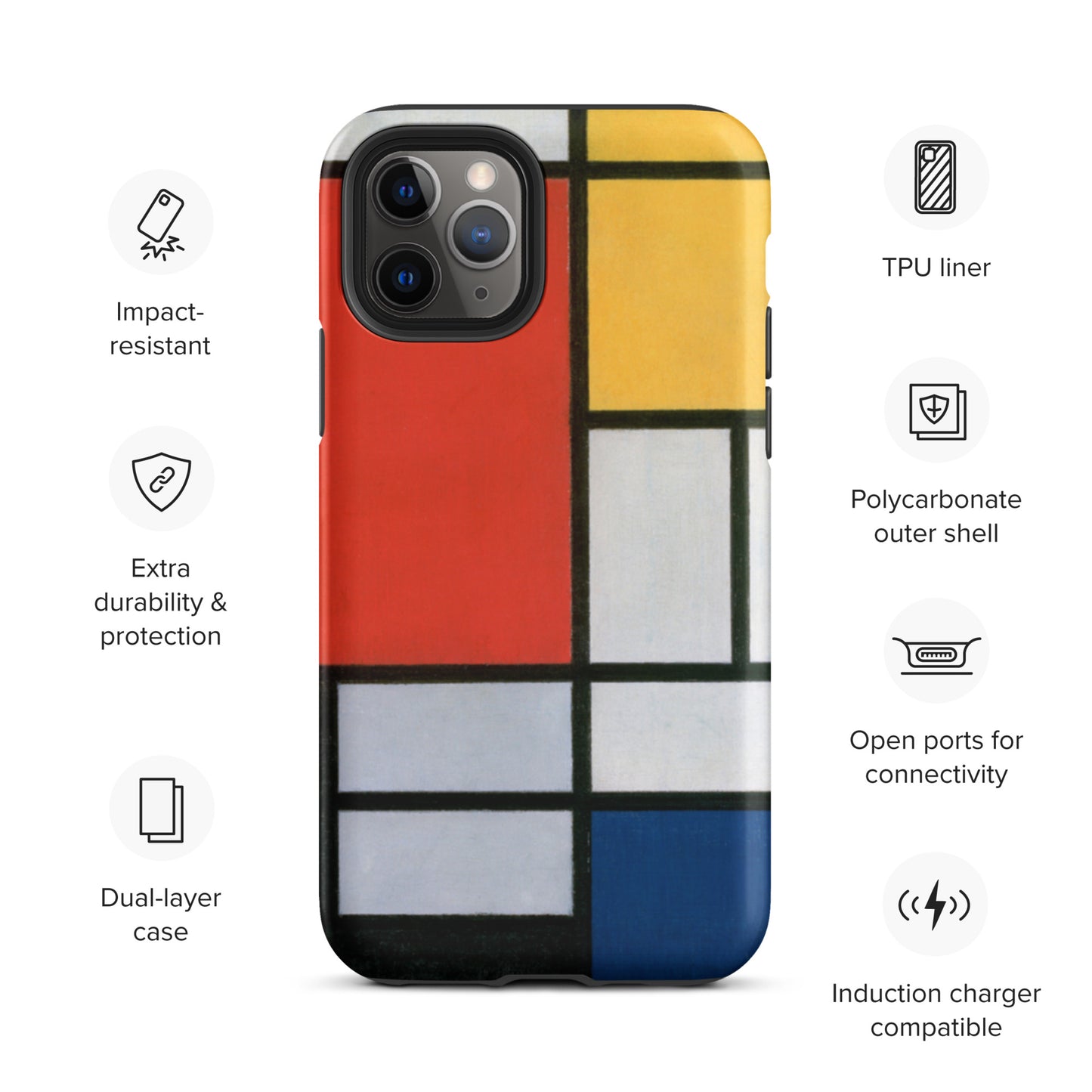 Mondrian - Tough iPhone case