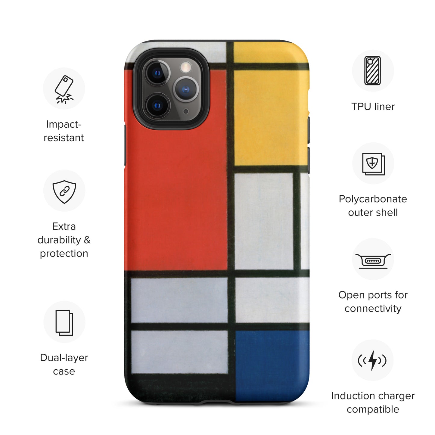 Mondrian - Tough iPhone case