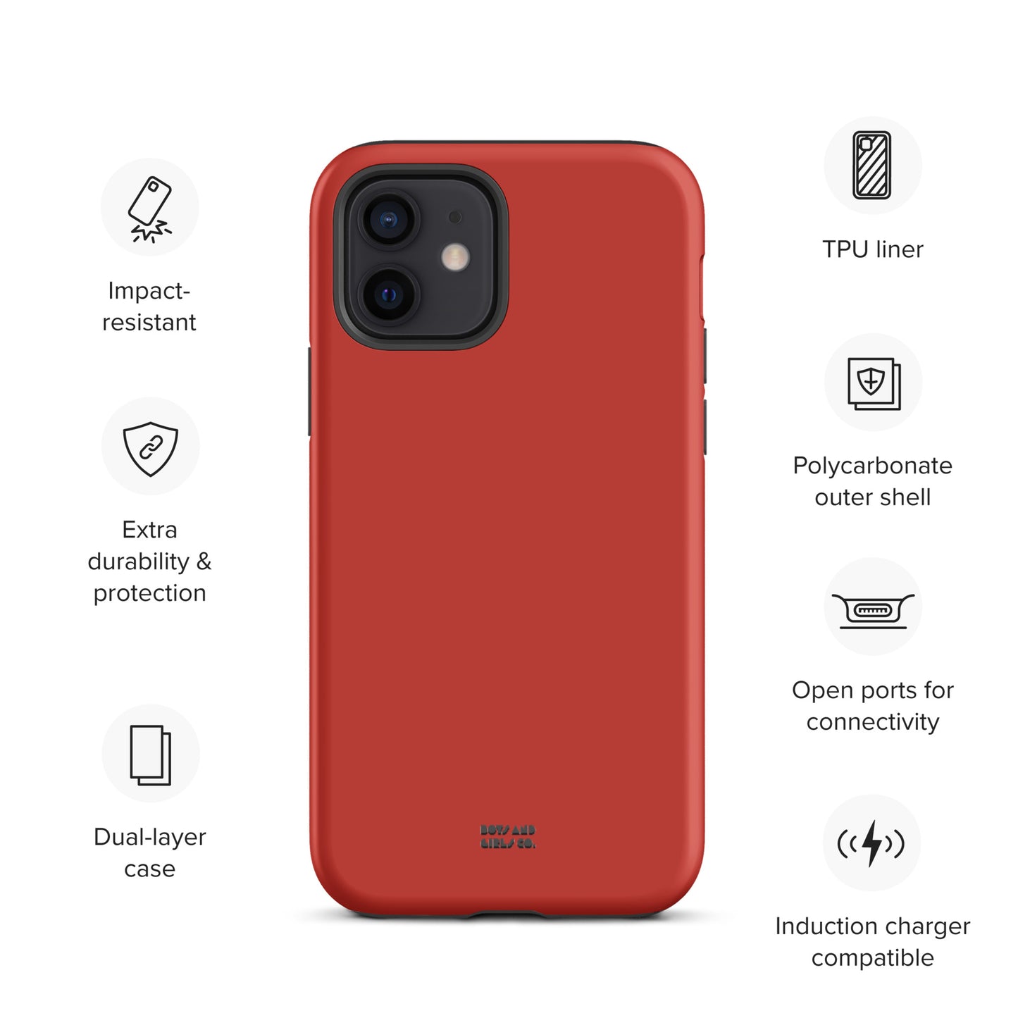 HOT CHILI RED - Tough iPhone case