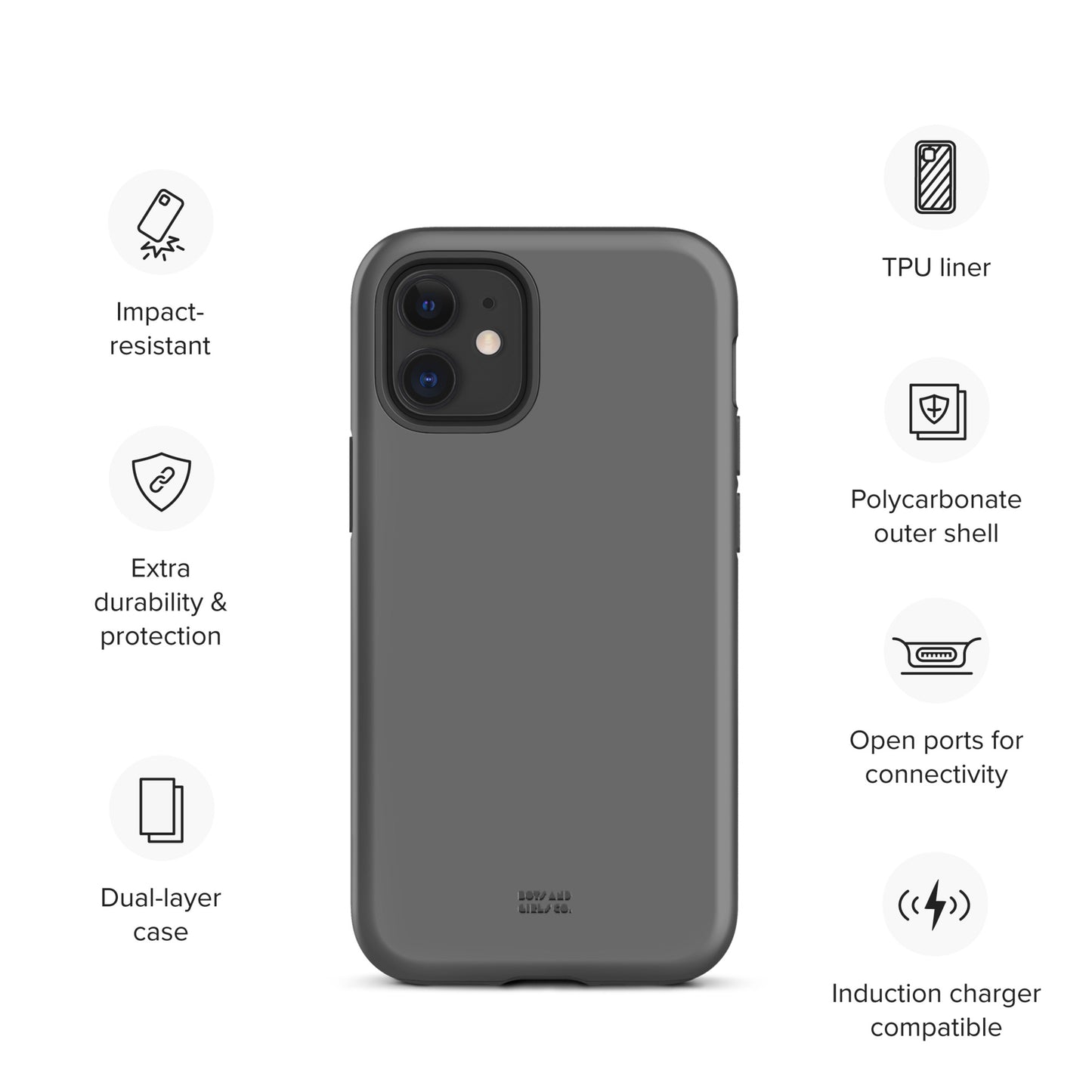 GREY - Tough iPhone case