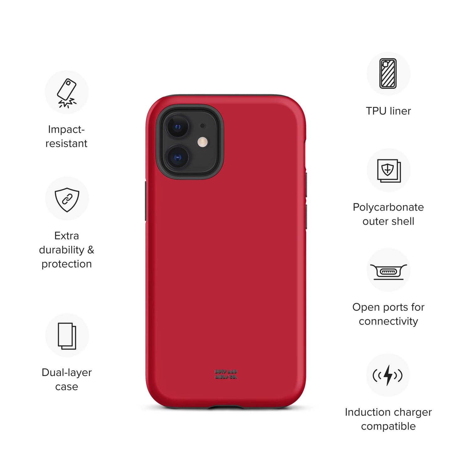 RED - Tough iPhone case
