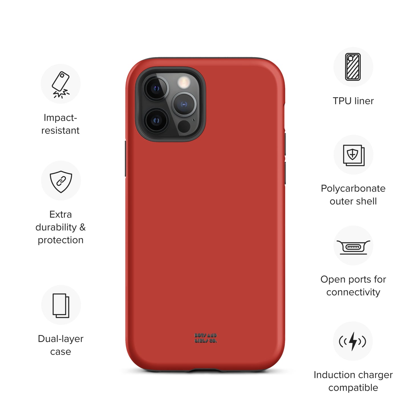 HOT CHILI RED - Tough iPhone case