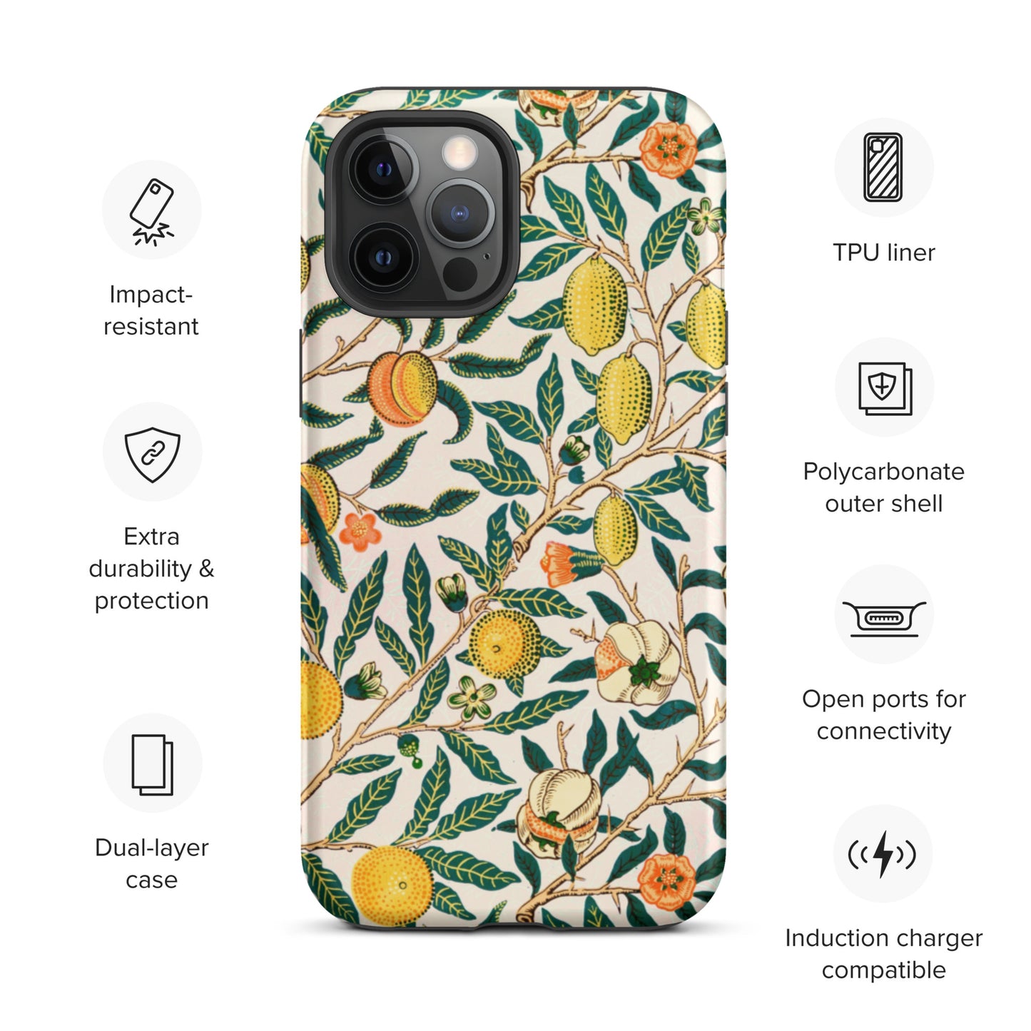 Vintage Fruit Pattern - Tough iPhone case