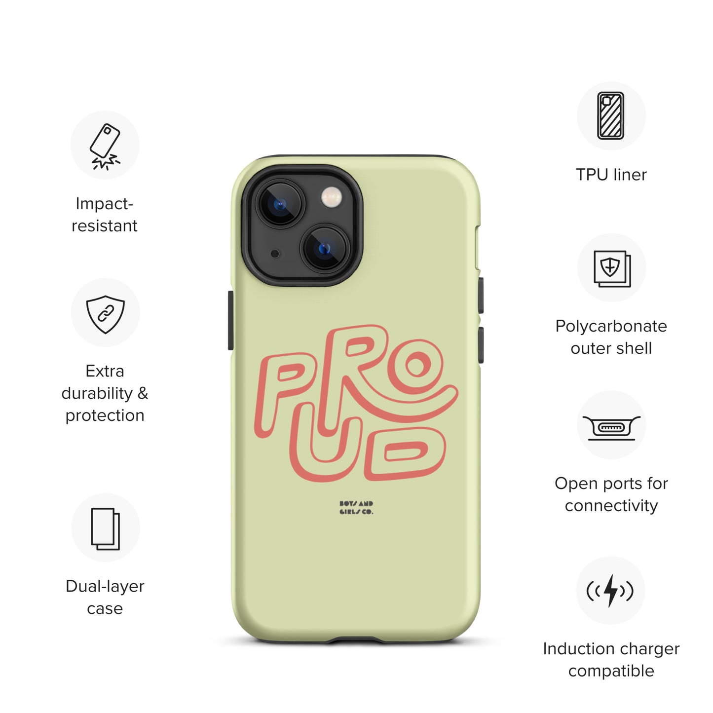 PROUD IN GREEN - Tough iPhone case