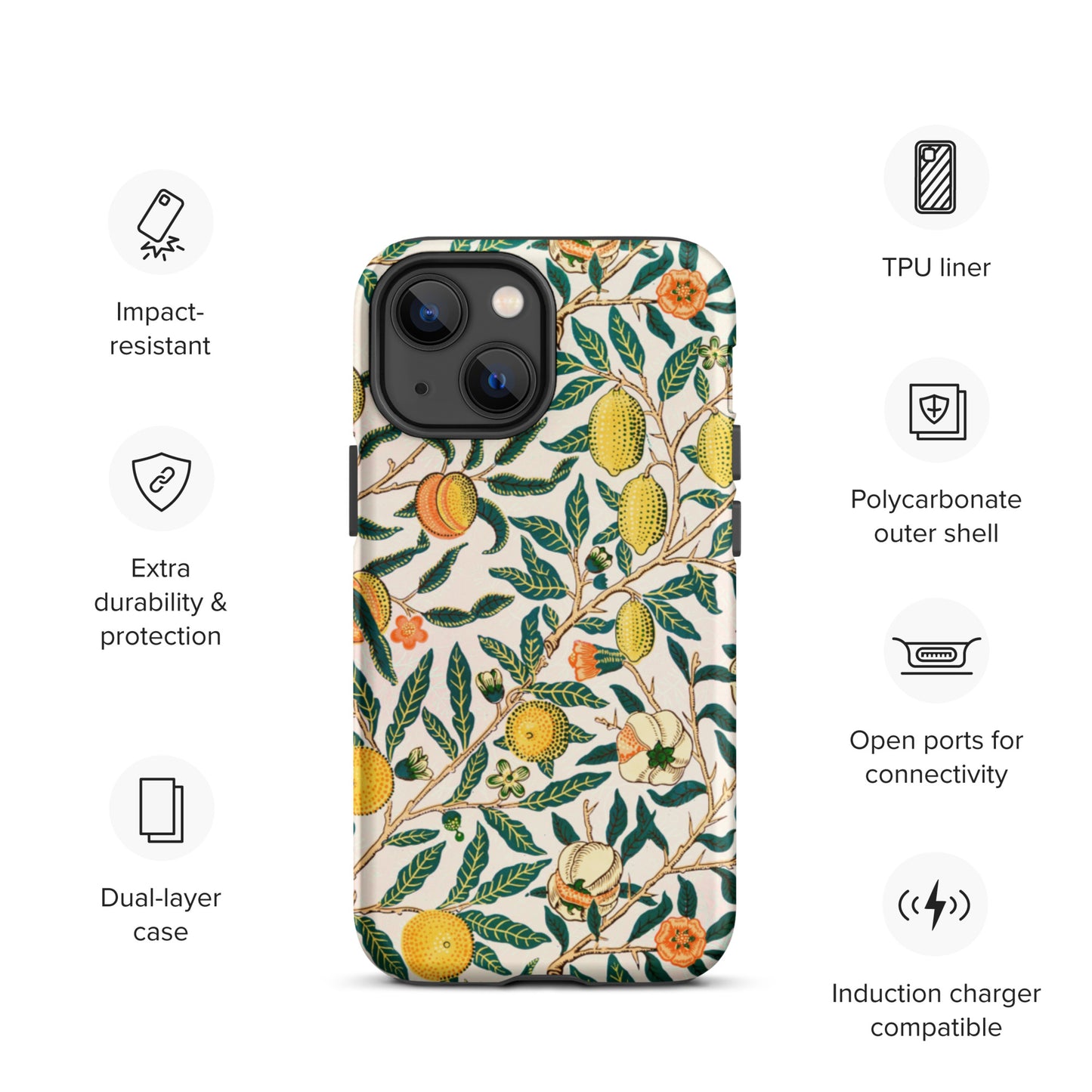 Vintage Fruit Pattern - Tough iPhone case