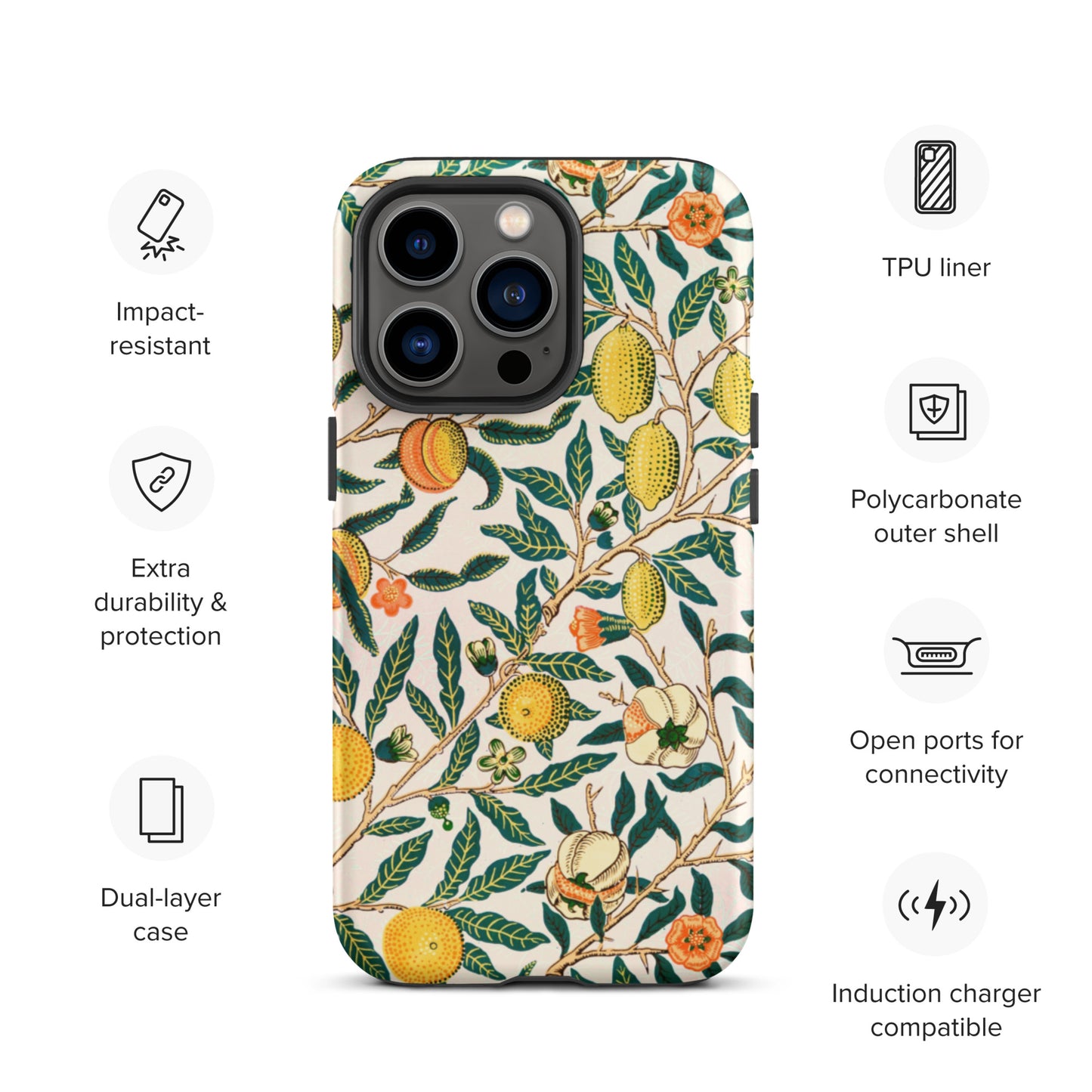 Vintage Fruit Pattern - Tough iPhone case