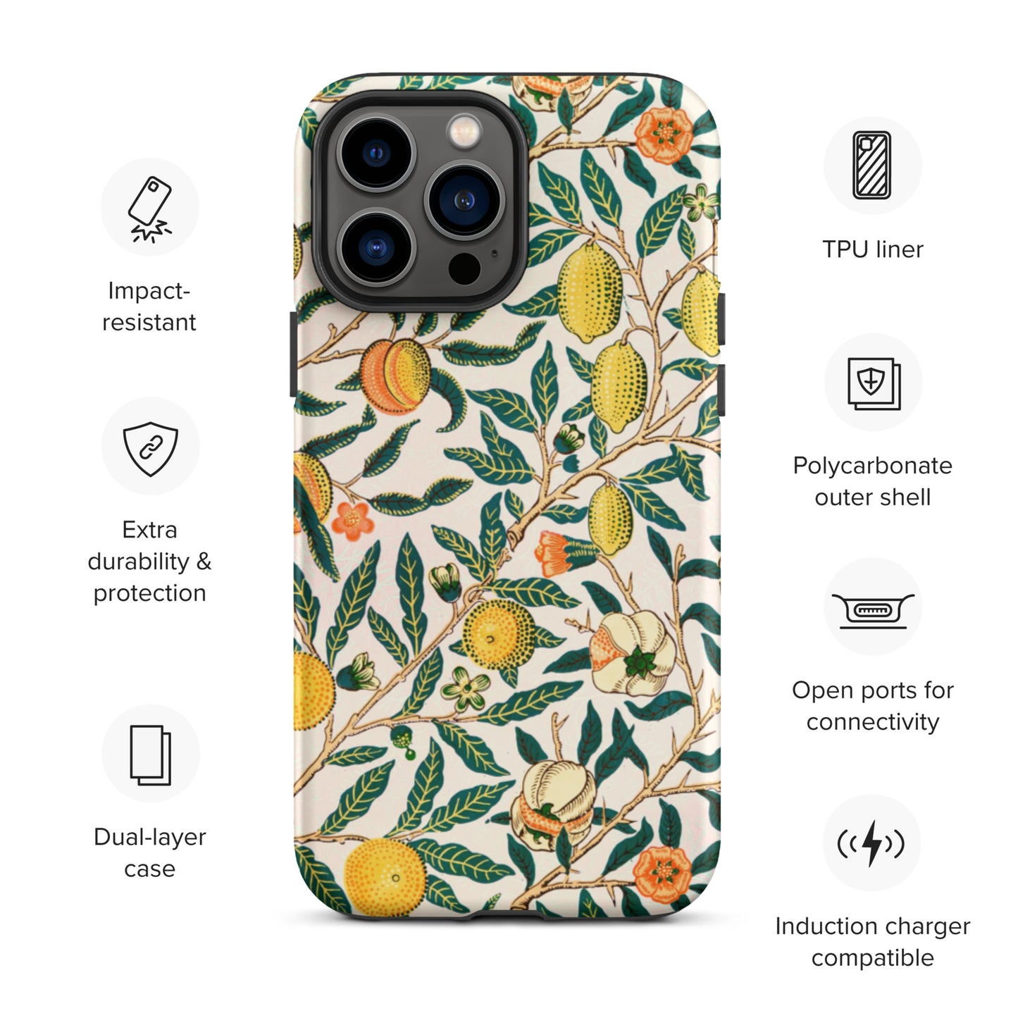 Vintage Fruit Pattern - Tough iPhone case