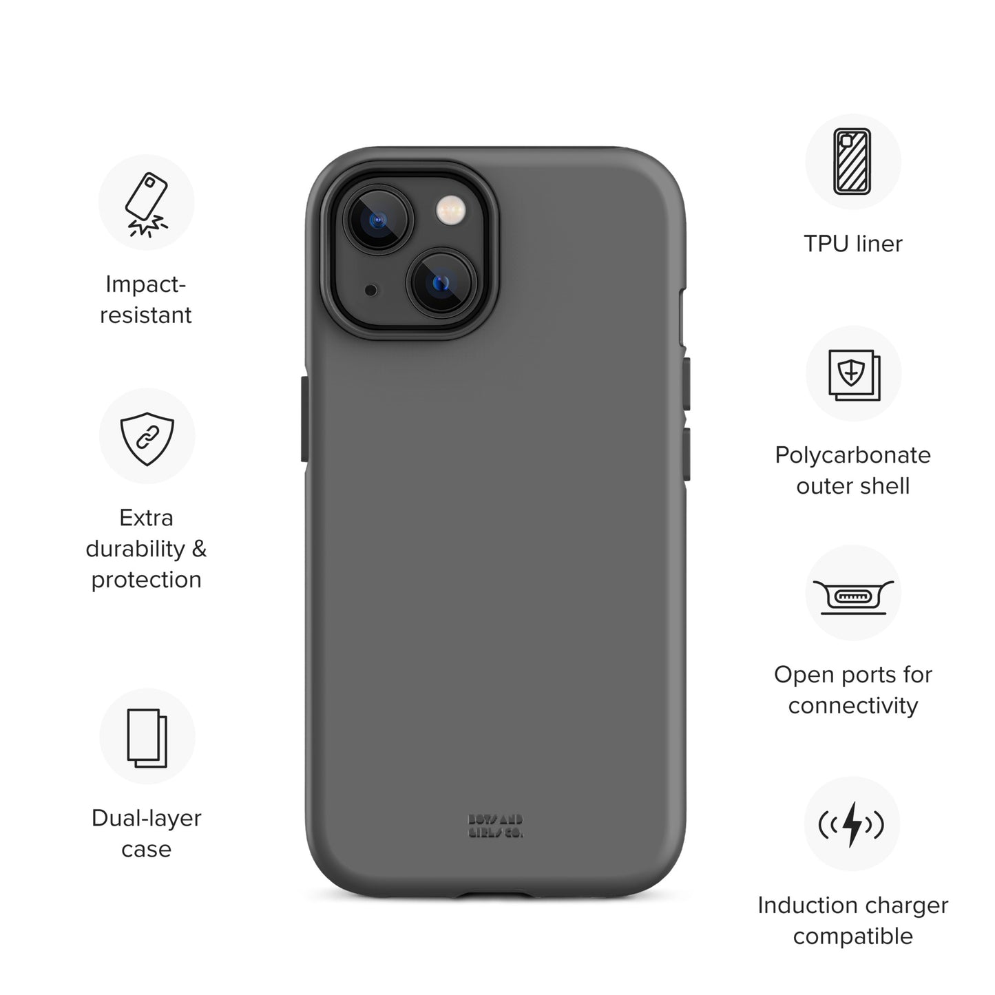 GREY - Tough iPhone case