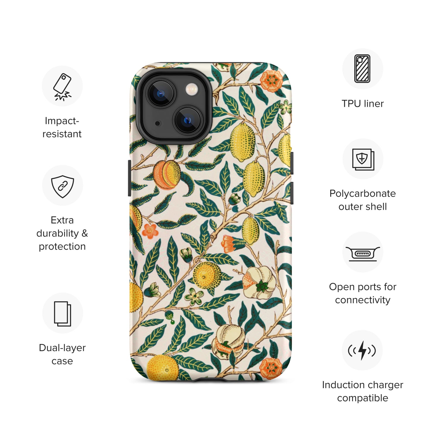 Vintage Fruit Pattern - Tough iPhone case