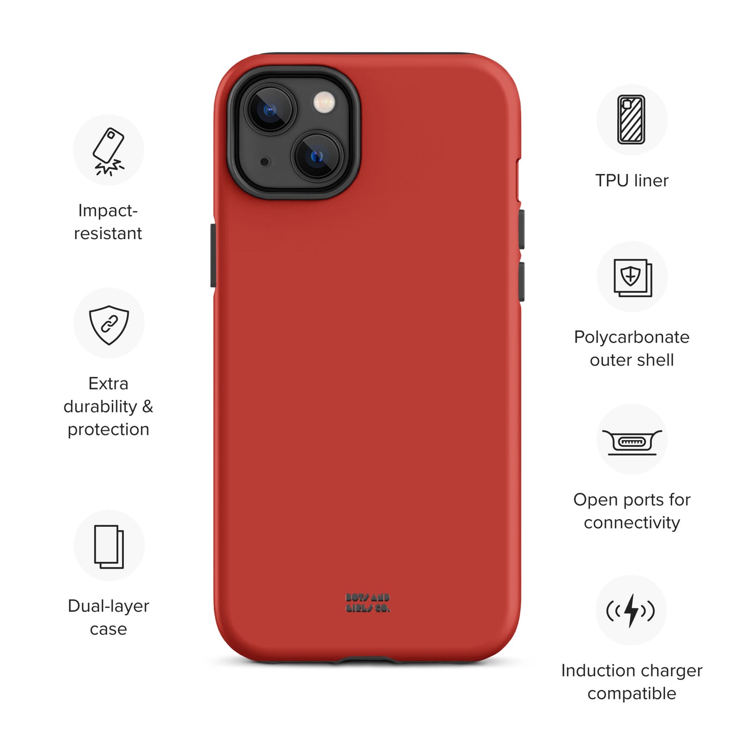 HOT CHILI RED - Tough iPhone case