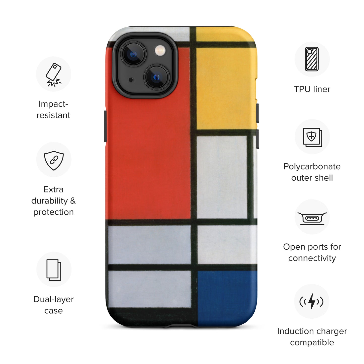 Mondrian - Tough iPhone case