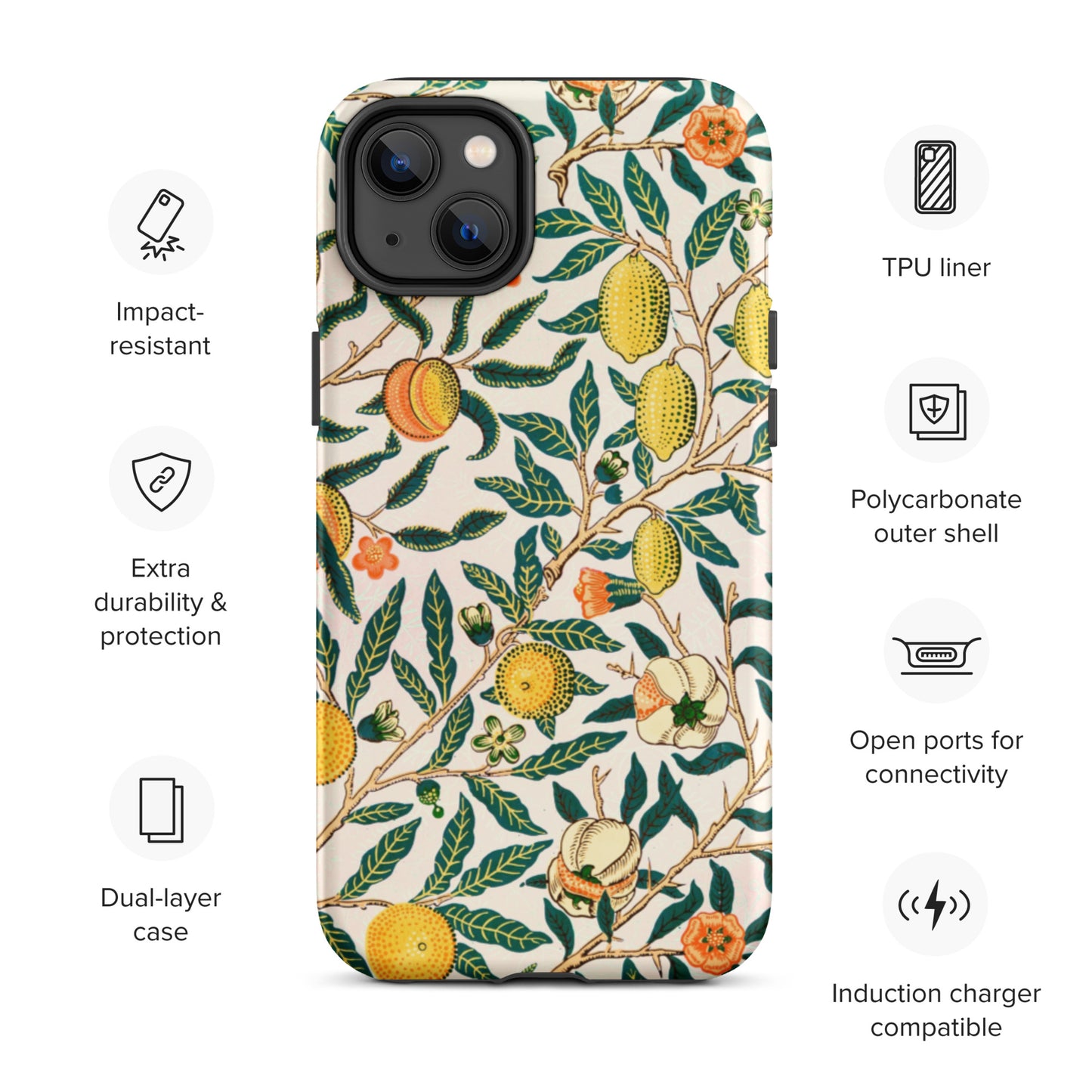 Vintage Fruit Pattern - Tough iPhone case