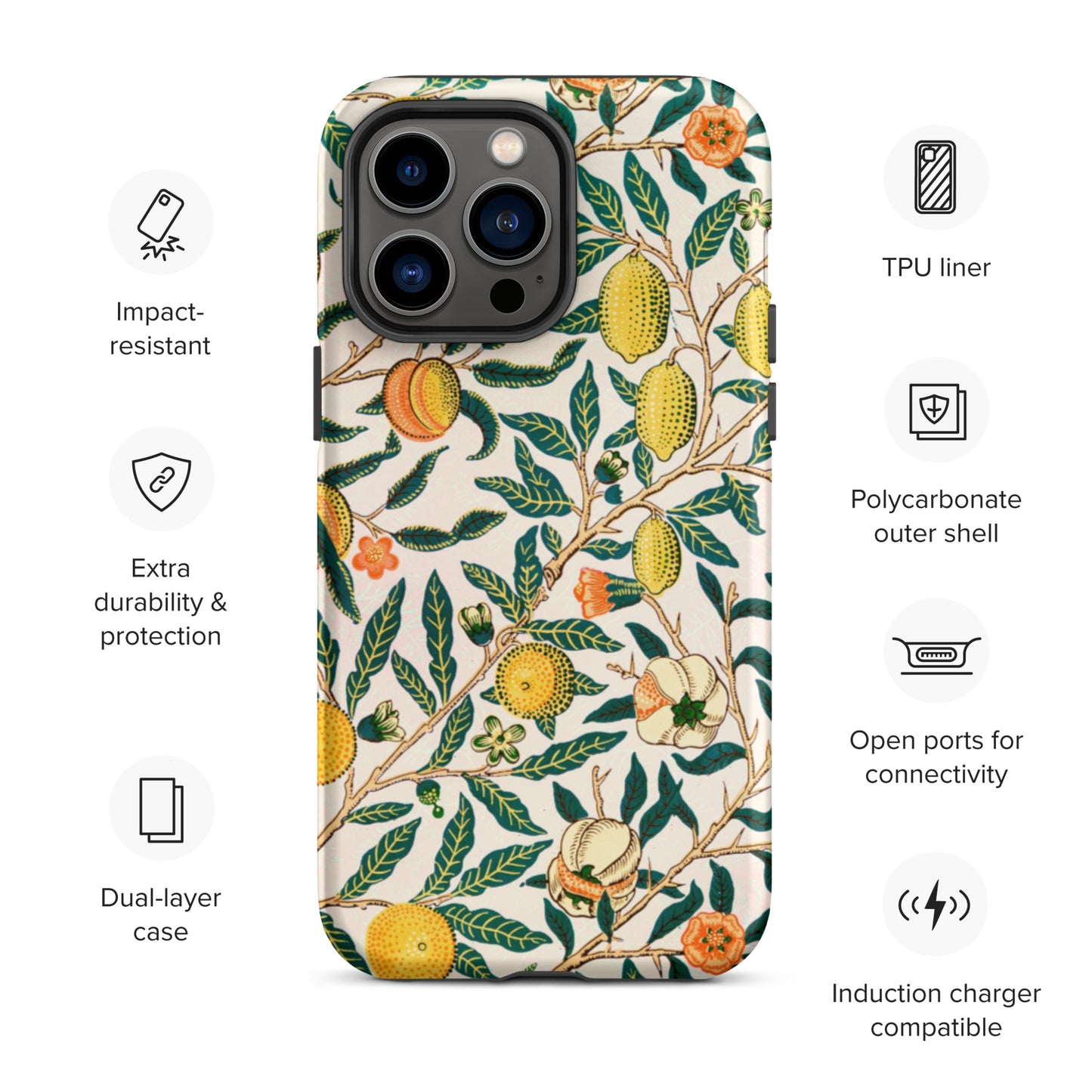 Vintage Fruit Pattern - Tough iPhone case